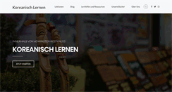 Desktop Screenshot of koreanischlernen.net