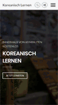 Mobile Screenshot of koreanischlernen.net