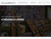 Tablet Screenshot of koreanischlernen.net
